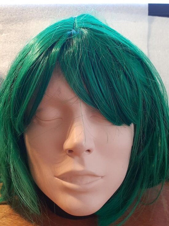 NEW ! Women Long 14 Inch Wig Straight Green